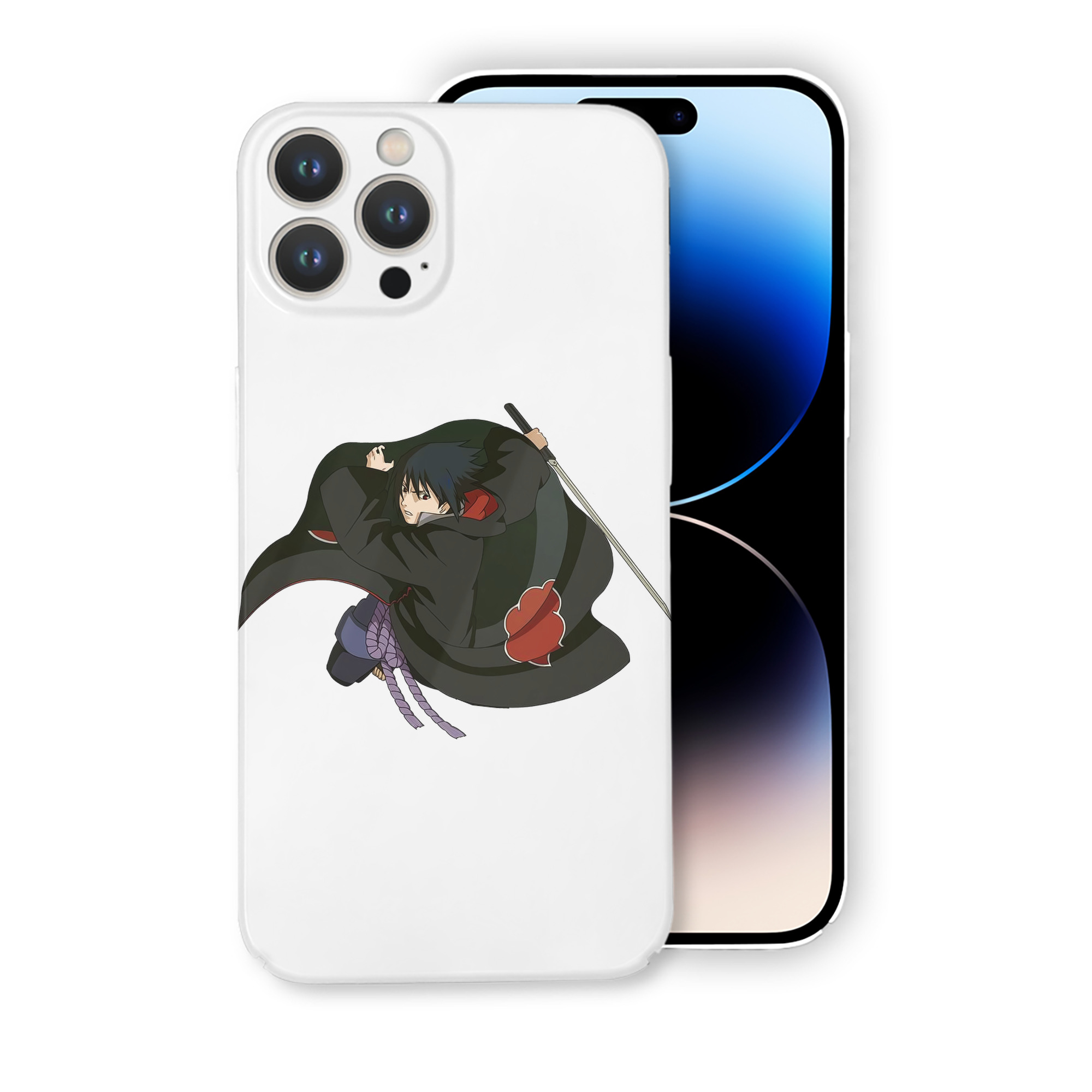 （画像用） NARUTO -ナルト- うちは サスケ Uchiha Sasuke 【iPhone 14シリーズ対応】ハードケース
